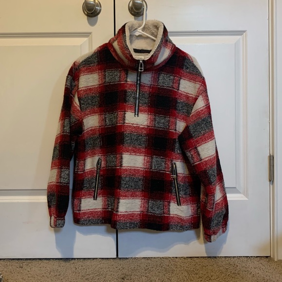 Forever 21 Jackets & Blazers - Forever 21 Plaid Quater Zip jacket